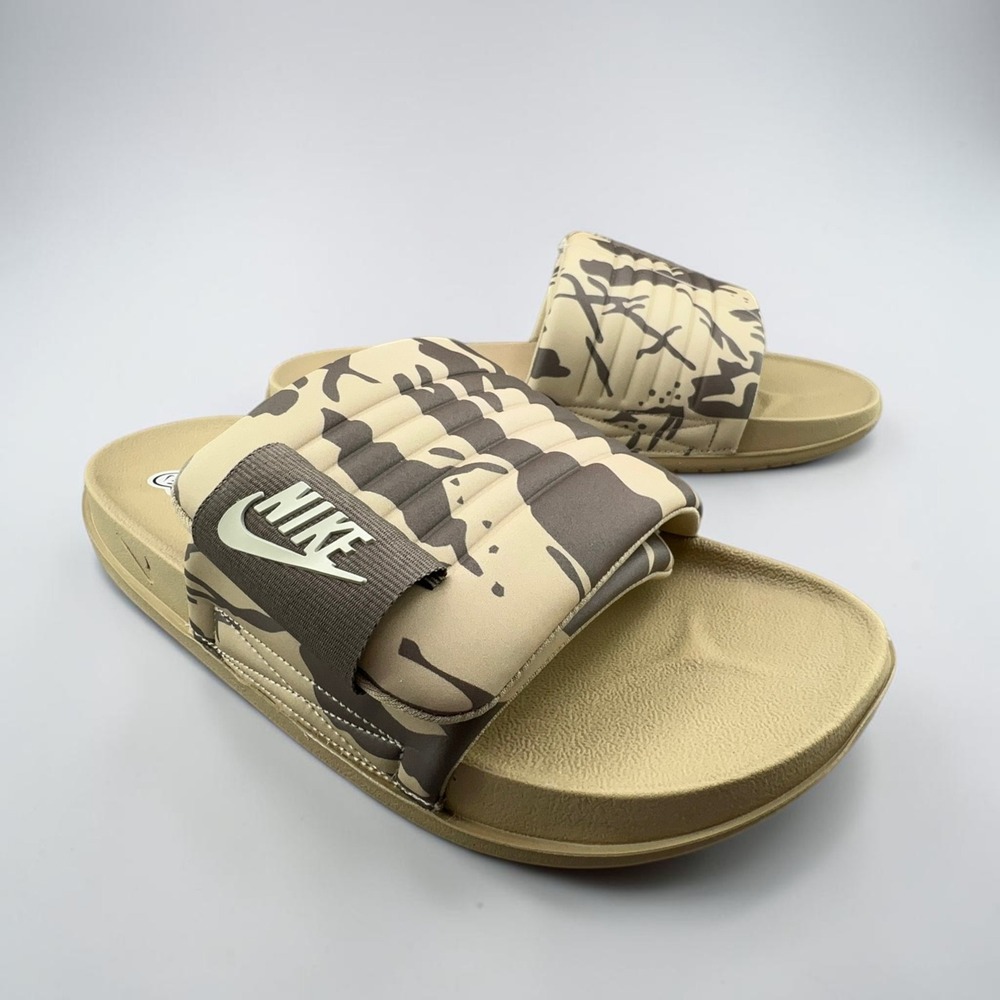 Nike Offcourt Adjust Slides PR Mens 11 Limestone Camo Post-Workout Recovery NEW